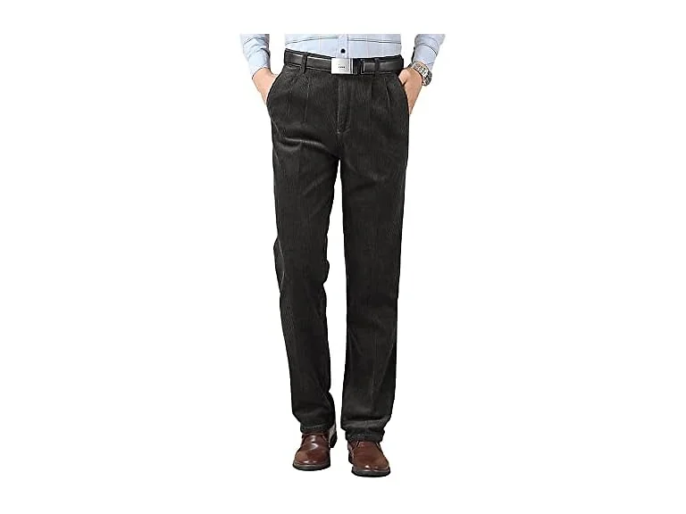 Kinghua Men (36W x 30L) Pleated Front Pants Pant