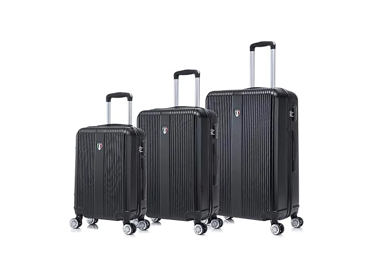 Tucci Italy Lustria 3-Piece Hardside Travel Suitcase Set