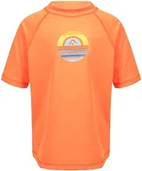 Kanu Surf boys Haywire Upf 50+ Sun Protective Rashguard Swim Rash Guard Shirt, Avalon Orange, 14-16 US