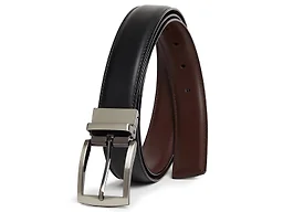 Giorgio Brutini CB-GB-STRETCH-M M (32-36) Giorgio Brutini Stretch Reversible Belt (1-Pack) - Black/Chocolate Brown Reversible with Silver Buckle