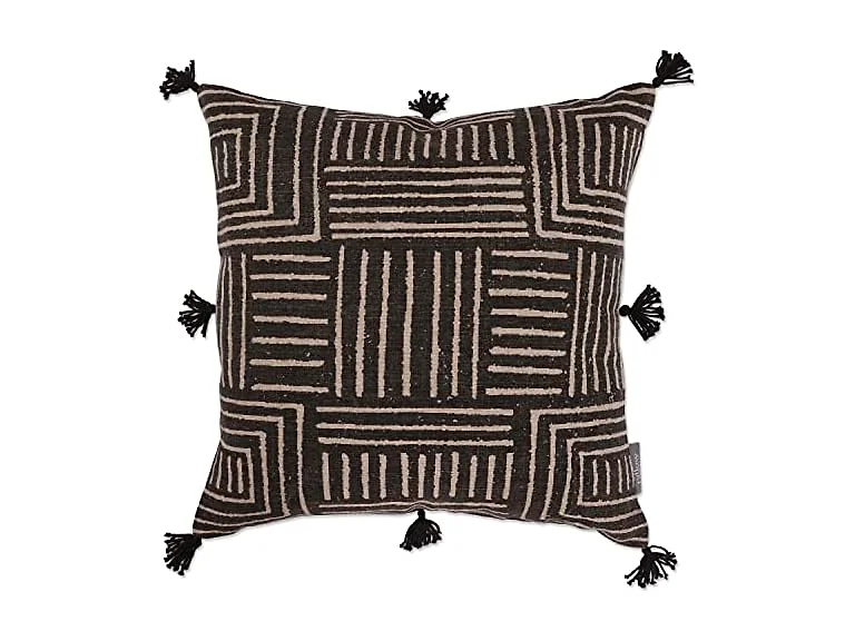 Throw Pillow in Abstract Blocks, 18" x 18"