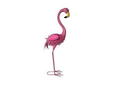 Santa's Workshop Inc. 40" Iron Flamingo