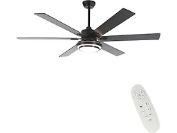 62 Black LED Ceiling Fan w/ Remote