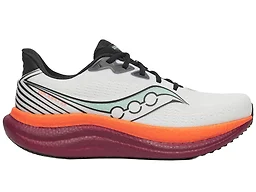 Saucony Triumph 23 Men's Shoes, White/Crimson, 13
