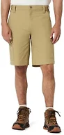 Amazon Basics Men's Relaxed Fit Stretch Ripstop Workwear Shorts, Light Brown, 36
