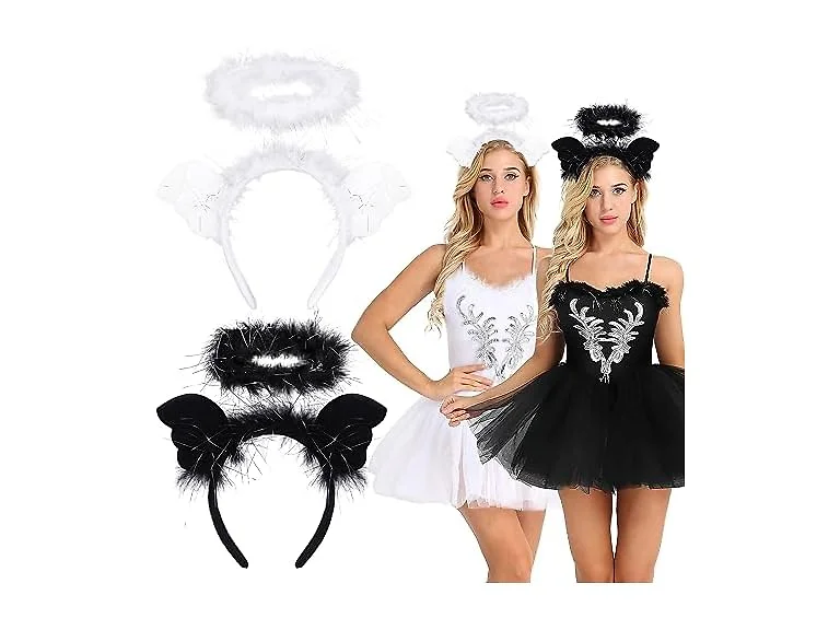 2 PC Halloween Angel Halo Headwear 
