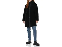 Amazon Essentials Women's Oversized Teddy Sherpa Coat, Olive, XX-Large