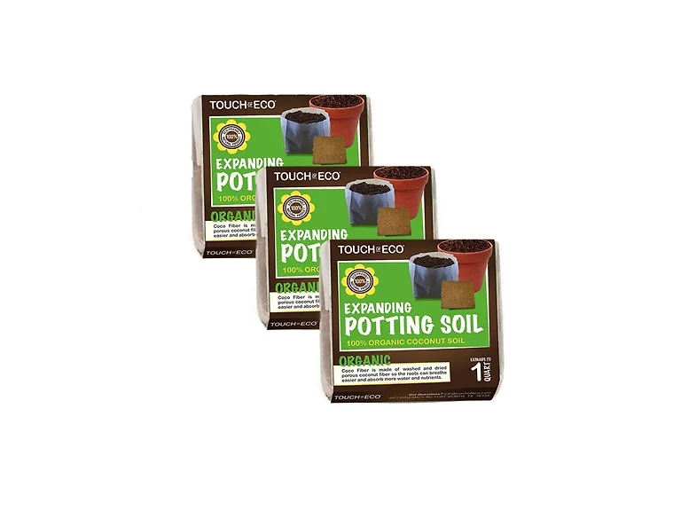 Natural Coco Fiber Expanding Soil-3pk