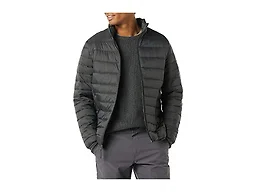 Amazon Essentials Men's Packable Lightweight Water-Resistant Puffer Jacket (Available in Big & Tall), Dark Grey, 6X-Large Big