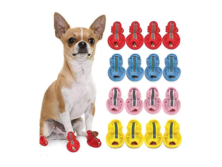 Summer Sandals for Dogs, Breathable Mesh Dog