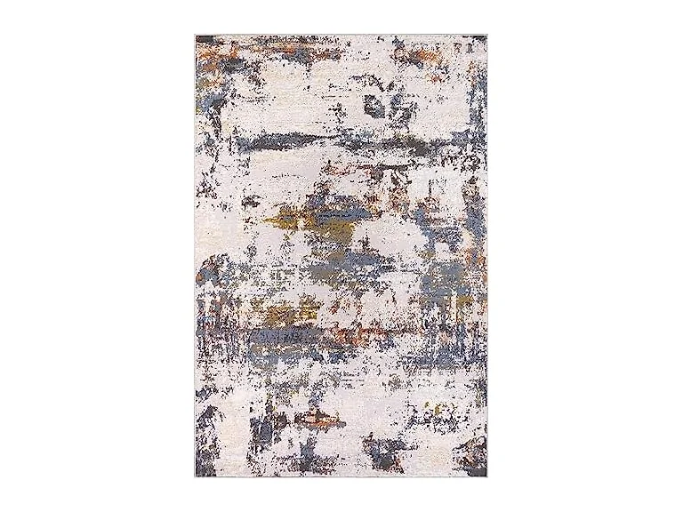 L'Baiet Elena Blue Distressed 2x6 Runner Rug