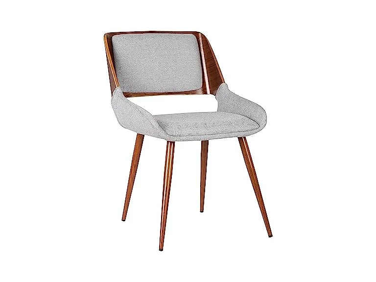 Armen Panda Dining Chair, Gray/Walnut
