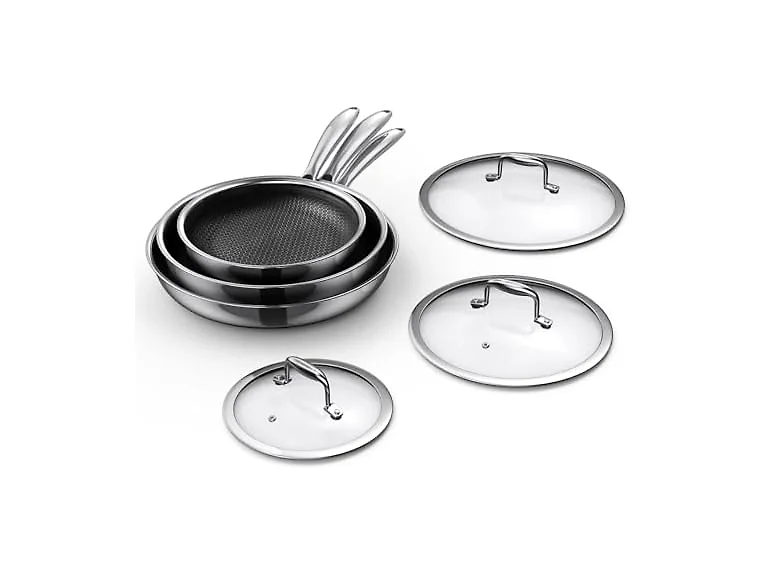 Hybrid Nonstick 6-Piece Frying Pan Set