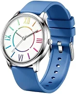 Bisley Fashion Analog Watch for Women Colorful Roman Numerals Easy to Read Navy Silicone Watch Waterproof