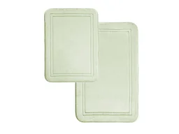Dan River 5902 2 Pc Memory Foam Bath Mat Racetrack - Sage