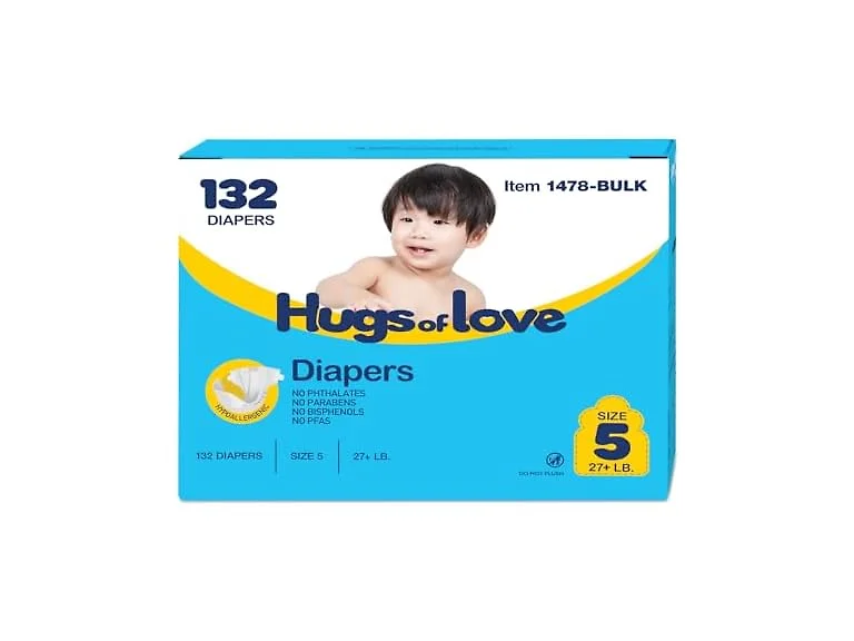 Dynarex Hugs-of-Love Diapers Sz5 132ct