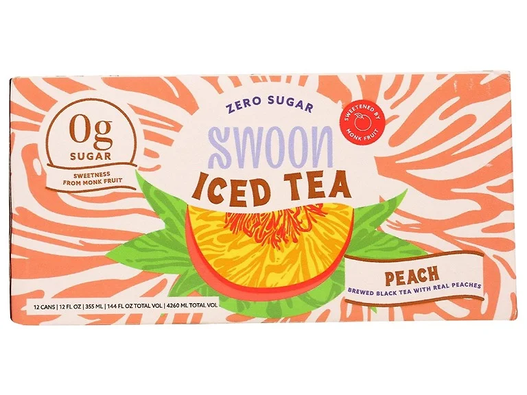 Swoon Peach Iced Tea Zero Sugar 12 Pack