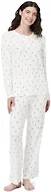 Amazon Essentials x Sofia Grainge Women's Long Sleeve Henley Pajama Set, Ivory Skier, Medium