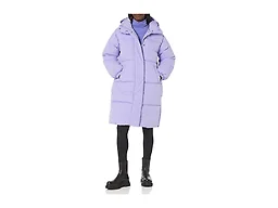 Amazon Essentials Women's Oversized Long Hooded Insulated Puffer Jacket (Available in Plus Size), Purple, Small