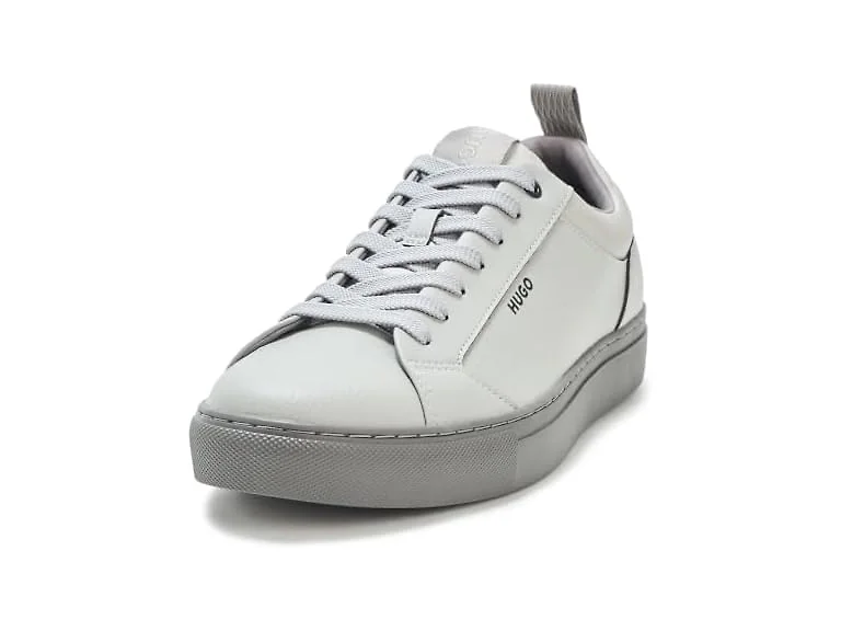HUGO, Morrie Low Profile Friendly Leather Sneakers, dust Grey, 12