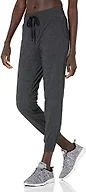 Amazon Essentials Athletic Pants for Women, Brushed Tech Stretch Lounge Joggers, Plus Size Available, Black Space Dye, XX-Large