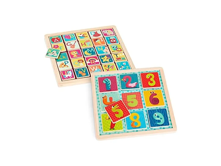 B. Toys – Magnetic Wooden Double-Sided Puzzles
