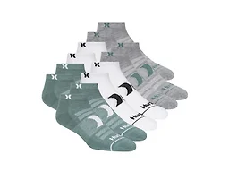 Hurley H119481 10-13 Hurley Men's 12-Pairs Low Cut Socks G