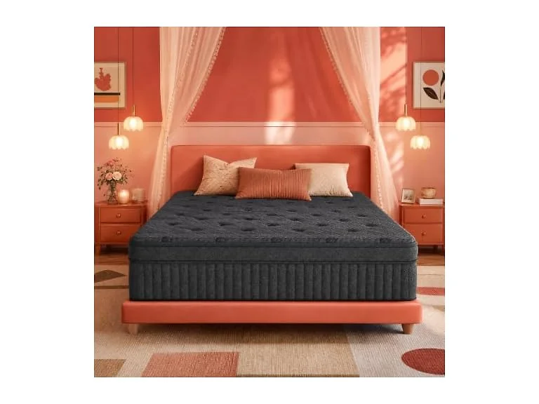 Mutesleep 12 Inch King Hybrid Mattress, Medium Firm