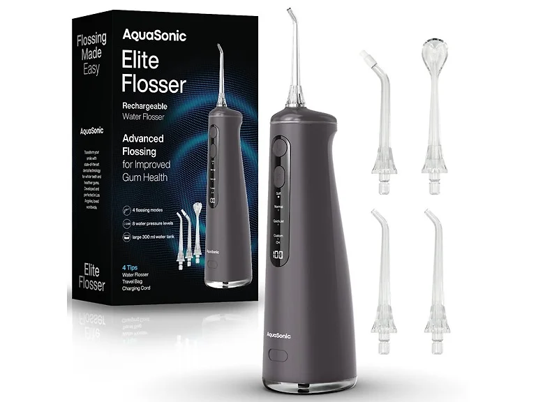 AquaSonic Elite Water Flosser Charcoal