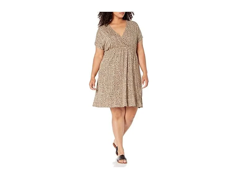 Amazon Essentials Women V Neck Elastic Waist Dress