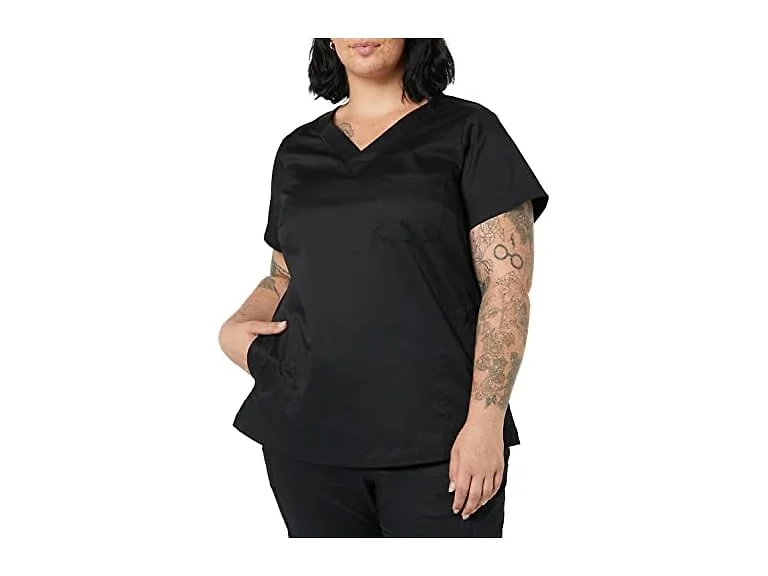 Amazon Women's Classic V-Neck Scrub Top