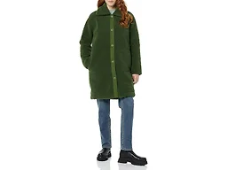 Amazon Essentials Women's Oversized Teddy Sherpa Coat, Olive, X-Large