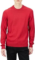 Amazon Essentials Men's Cable Knit Long-Sleeve Crewneck Sweater, 100% Cotton, Big & Tall Options Available, Red, XX-Large