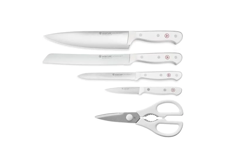 WUSTHOF Gourmet White 5-Pc Chef's Set
