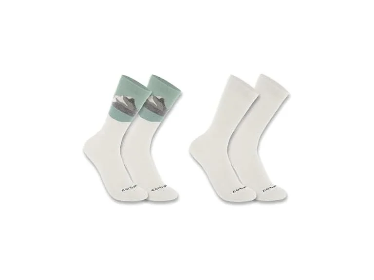 Carhartt Women Midwt Sock Assorted 02 White (L)