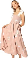Petal & Pup Sarelle Midi Dress - Tan Blush L