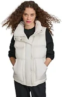 Champion Women's Quilted Puffer Vest, Marshmallow, Large