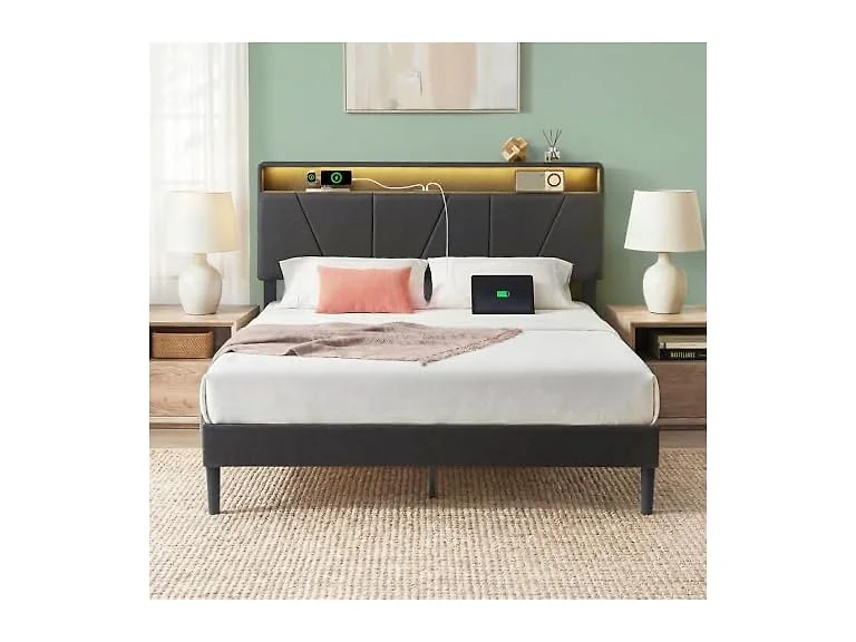 Zinus Maya LED Platform Bed Queen