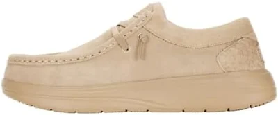 Hey Dude Mens Shoes, Wally Comf Suede, Tan, 44