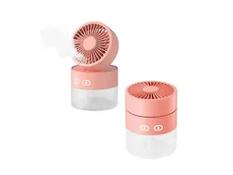 MQI MQ-DA689-PNK Mist Cooling Fan Compact Desktop Fan Pink