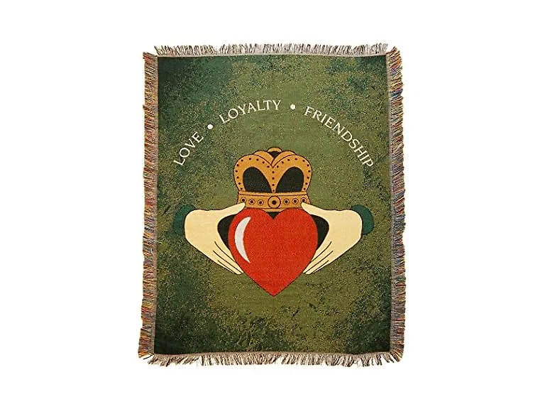 Claddagh Woven Tapestry Throw Blanket