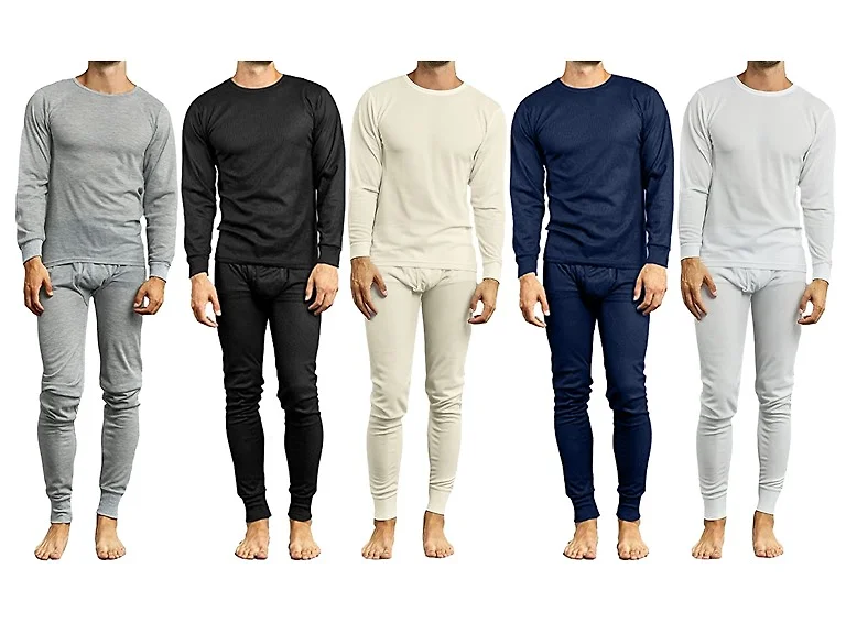Asst Mens Winter Thermal Top & Bottom Set