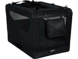 Amazon Basics Foldable Portable Soft Pet Dog Crate Carrier Kennel, 36 x 24 x 24 inches, Black