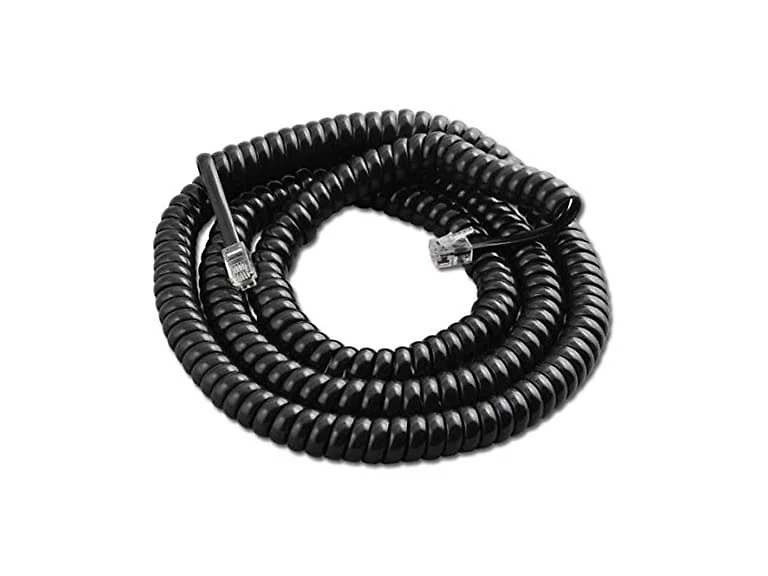 Trisonic 25ft Modular Coil Cord (Black)