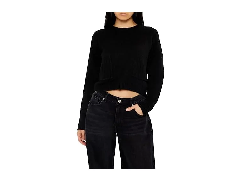 Forever 21 Women (M) Cropped Crew Sweater