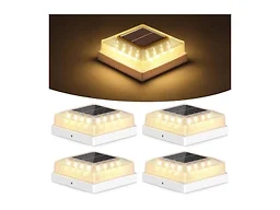 Brightever B0FXLZHS88 4-Pack 4x4 Solar Post Cap Ligh