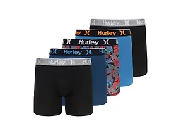 Hurley Men's 5 Pack Printed Boxer Briefs
