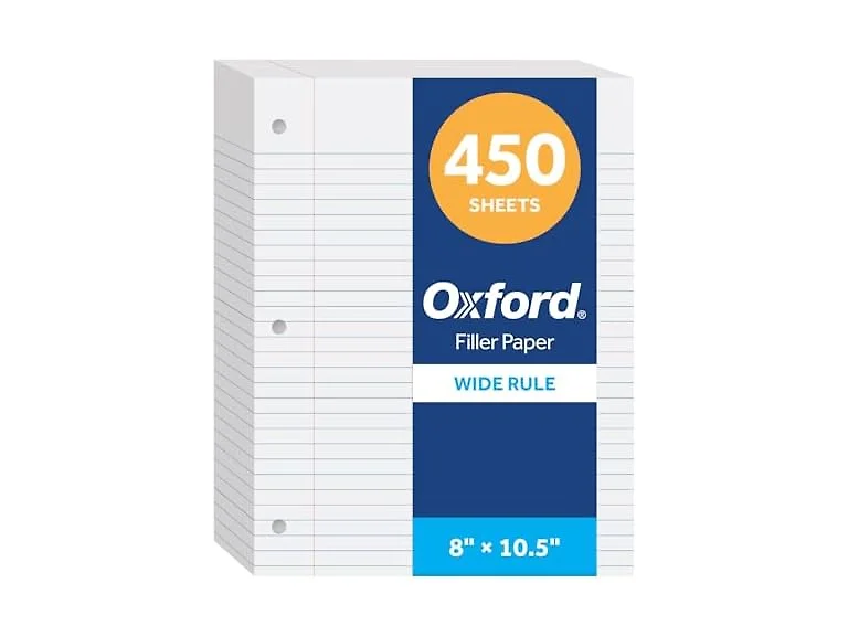 Oxford Oxford Wide Ruled Notebook Paper