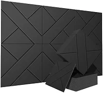 Acoustical Wall Panels, 6 Pack 20x20 Acoustic Wall Panels, Decorative Acoustic Panels, Sound Absorbing Wall Art for Interior Wall Decor, Arcadian Vortex