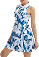 FKEEP Womens Soft Tennis Dress, 11 White Squares, X-Small US